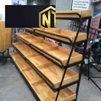 KỆ GỖ TRƯNG BÀY SẢN PHẨM CAO CẤP